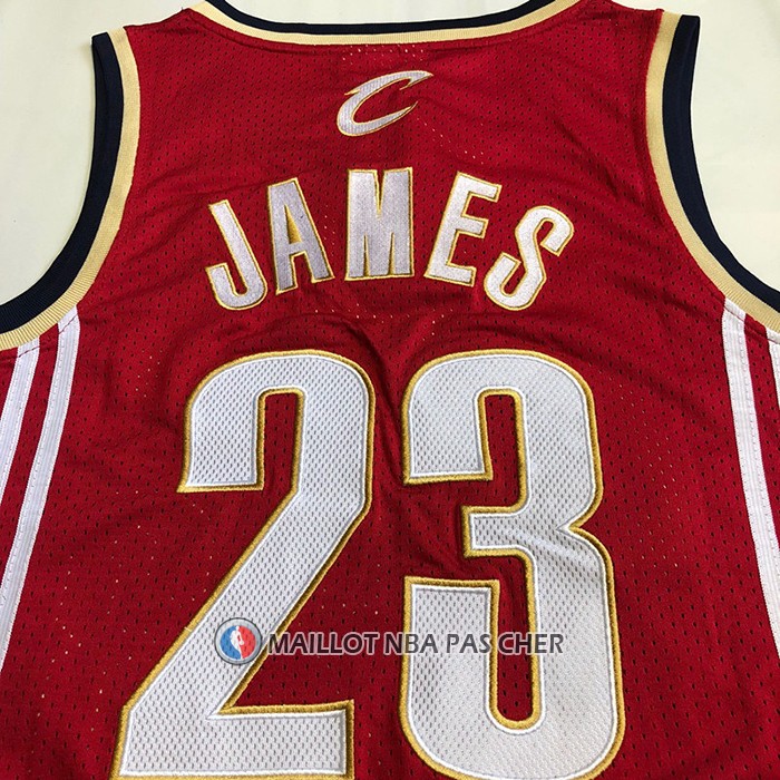 Maillot Cleveland Cavaliers LeBron James NO 23 Mitchell & Ness 2003-04 Rouge
